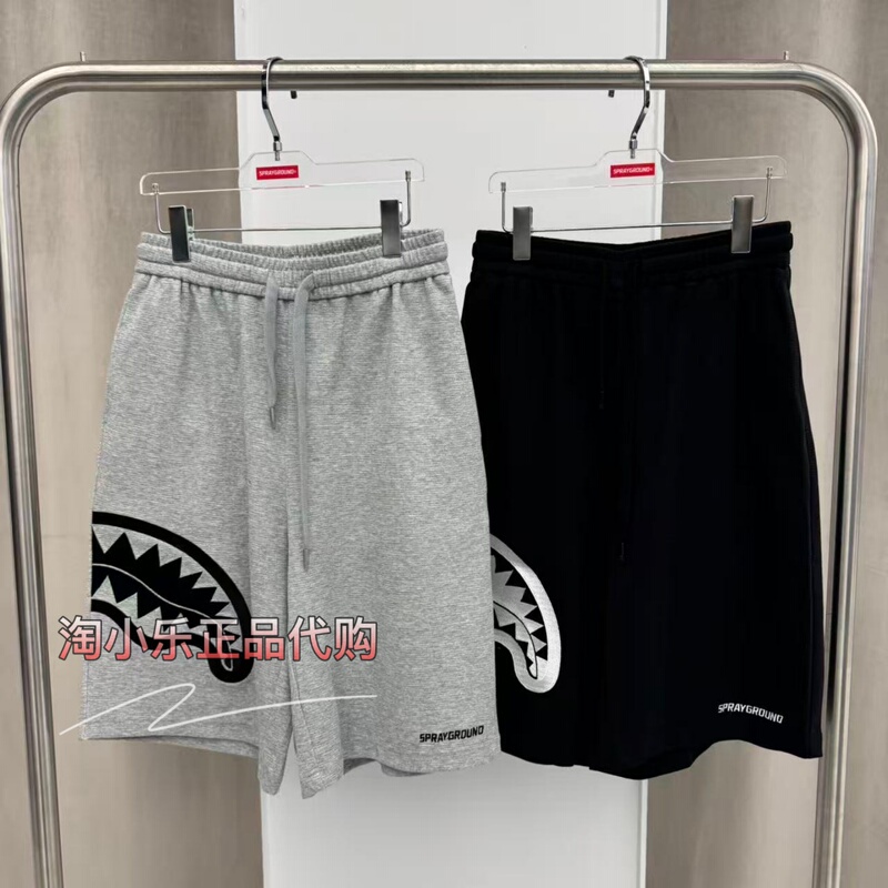 Sprayground Shark Mouth Authentic Store 2026 Summer Embroidered Loose Casual Shorts W1221917