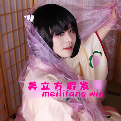 [US Cube] Peach Zhenji Sancha Yeliang Mặt đen tóc đen cosplay hàng giả - Cosplay trang phục cosplay anime