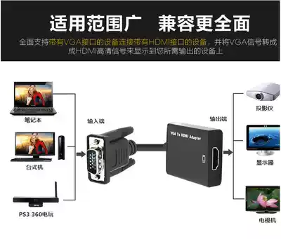 VGA to HDMI converter high-quality line with audio adapter computer TV projector video adapter