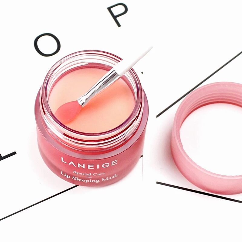 Hồng Kông Mua sắm Hàn Quốc Lange Night Moisturising Lip Mask Desalination Lip Lip 20g dưỡng môi hồng