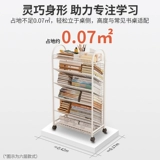 Маленькая книжная полка железная полка за столом, офисное хранилище простого детского книжного шкафа может переместить на колесную стойку