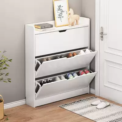 Dumper shoe cabinet 17CM ultra-thin household door large capacity 24CM access integrated economic storage porch cabinet