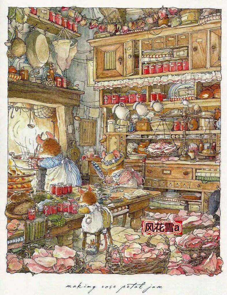 Story (1) -Taobao in the village of wild Rosaceae with super clear colored cross stitch redrawing drawings