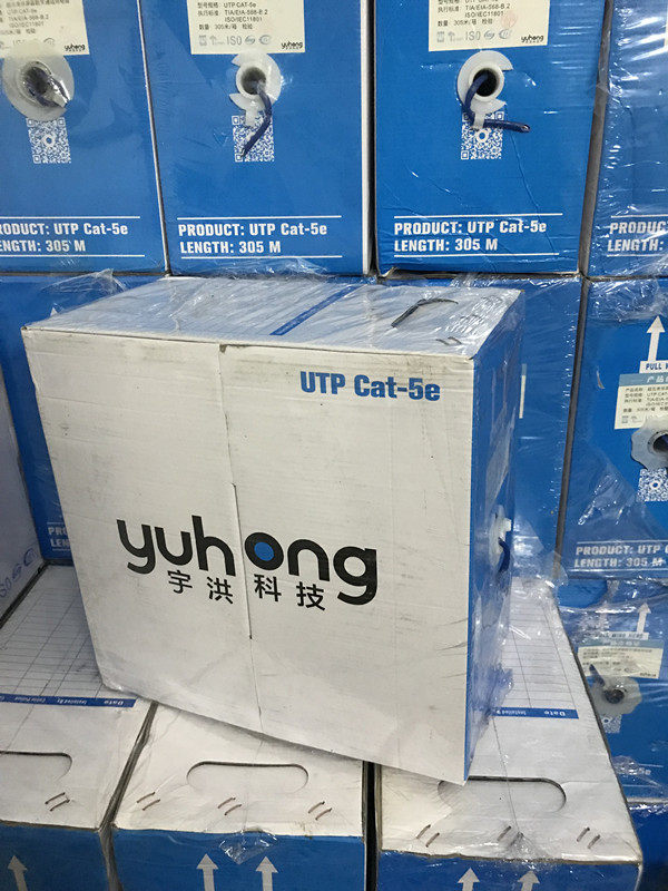Guangzhou Yuhong Ultra Five Type Internet Twisted Pair Woo Hong UTP CAT-5e Non-Shielded Digital Universal Cable