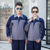 8014 костюм из чистого хлопка, сочетающийся по цвету с серым и темно-синим.