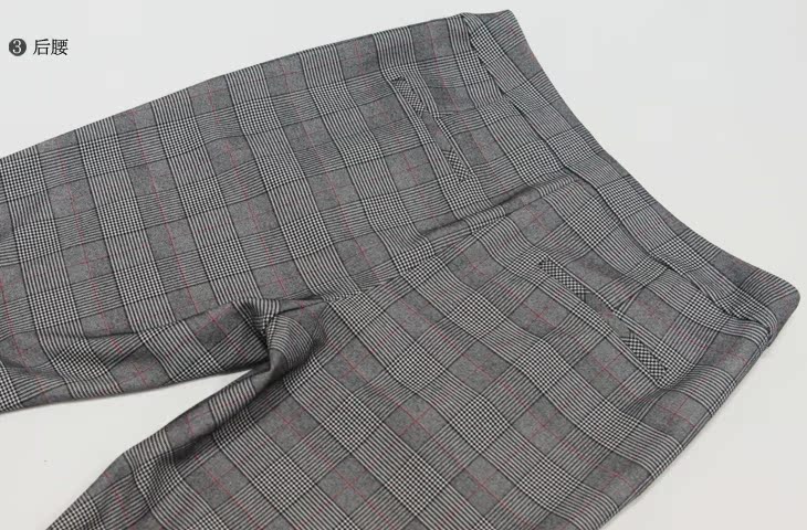 POTHS / bạch kim 玺 2018 quầy xuân và thu mới kẻ sọc phù hợp với quần chân quần quần âu nữ 98020198 - Khởi động cắt quần lót nữ
