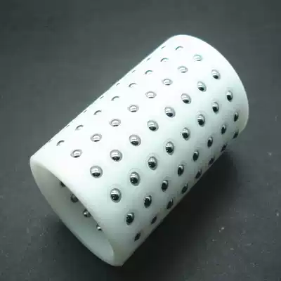 Standard plastic steel bead sleeve retaining sleeve roller ball bushing protective sleeve steel ball bushing cage diameter 28mm-42