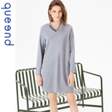 Чун Дюшн, г -жа V -Neck Long -Sleeved Air -Conditioned House, Домашняя юбка