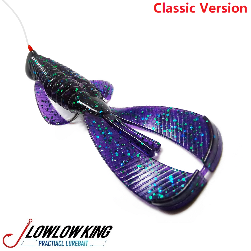 Lowlowking Road Subsoft Bait Classic Version Grandma Shrimp Texas Fishing Group Classic Texas Rig3 5 Inch