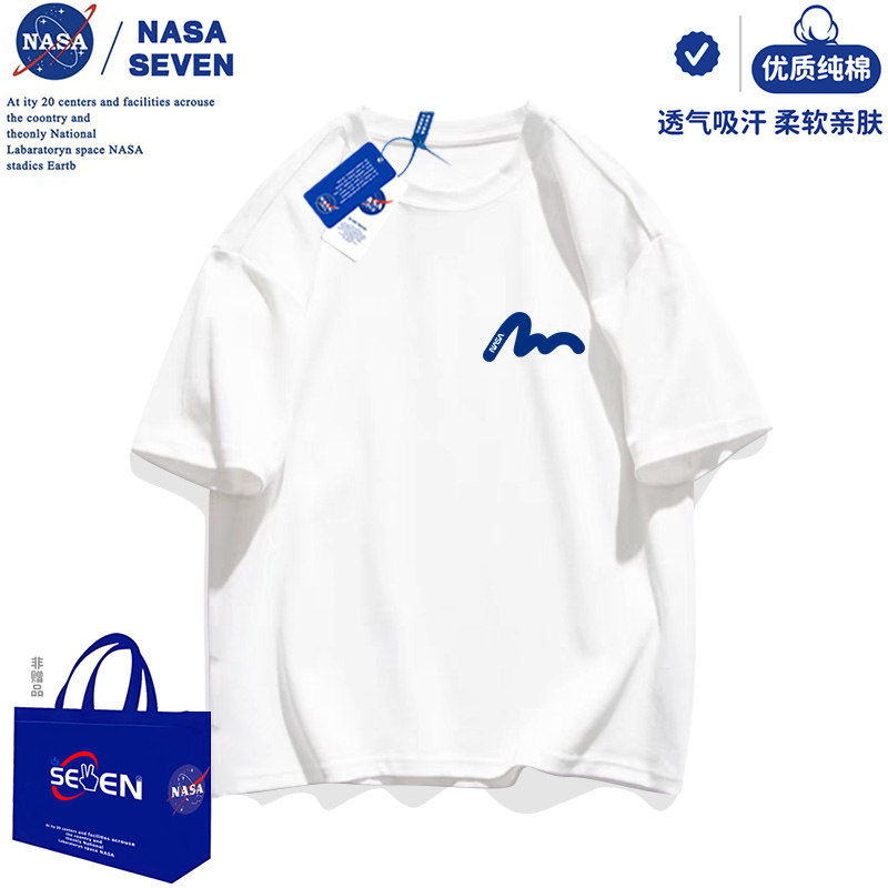 Детская одежда под общим брендом NASA, летняя футболка с короткими рукавами для мальчиков, новые летние хлопковые топы для мальчиков среднего и большого размера