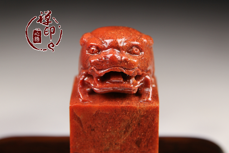 Tự nhiên Shoushan Đá Sư Tử Con Dấu Đầu Handmade Vàng Đá Khắc Khắc và Bộ Sưu Tập Tranh Cuốn Sách Tên Chương Gói Chữ đá thạch anh tím