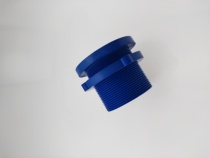 Fish tank seafood pond crab cylinder 50 blue plastic joint quick screw threaded lock female sleeve PVC pipe fittings wire