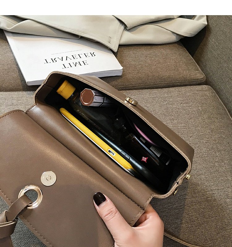 Túi nhỏ mới nữ 2019 làn sóng mới mùa thu và mùa đông bến cảng gió retro túi nhỏ vuông màu đỏ đen kết cấu túi Messenger - Túi xách nữ túi xách dior
