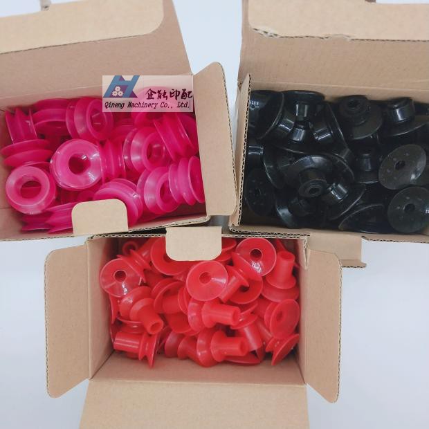 Imported high-quality printing peritoneal machine suction nozzle leather hand paper mouth feeder head accessories silicone nozzle suction cup high quality
