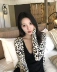 T-Baby Big Đan Áo khoác cardigan Áo len nữ ngắn hàng đầu Đen trắng Leopard Print 2020 Xuân mới - Cardigan Cardigan