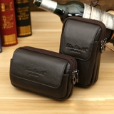 Универсальный кожаный ремень, водонепроницаемый мобильный телефон, поясная сумка, воловья кожа