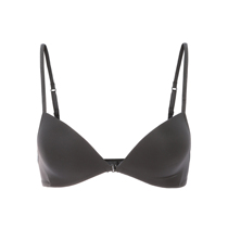 Summer before the buckle gathers non-steel bra thin glossy non-scented European and American sexy black sleep bra