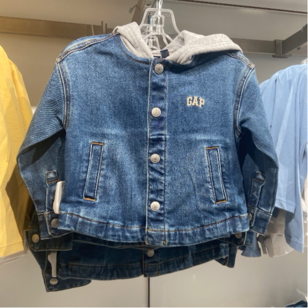 Boys and Toddlers 2026 New Autumn Style Printed Patchwork Hooded Denim Jacket Kidsren's Clothing 5Jk623024