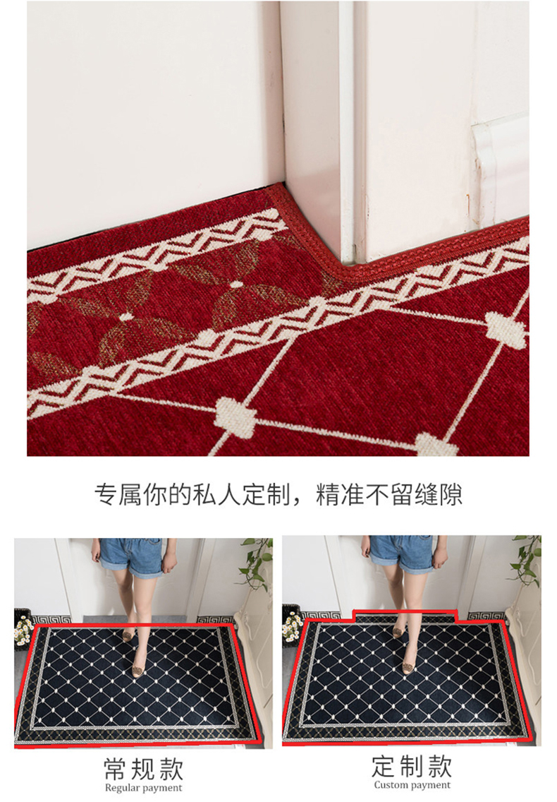 Lối vào cửa mat mat cửa ra vào lối vào hội trường thảm phòng ngủ cửa chống trượt mat thấm nhà có thể được tùy chỉnh - Thảm sàn thảm dậm chân
