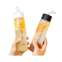 Water cup custom logo glass advertising cup local promotion event small gift printed handle portable cup hemp rope cup