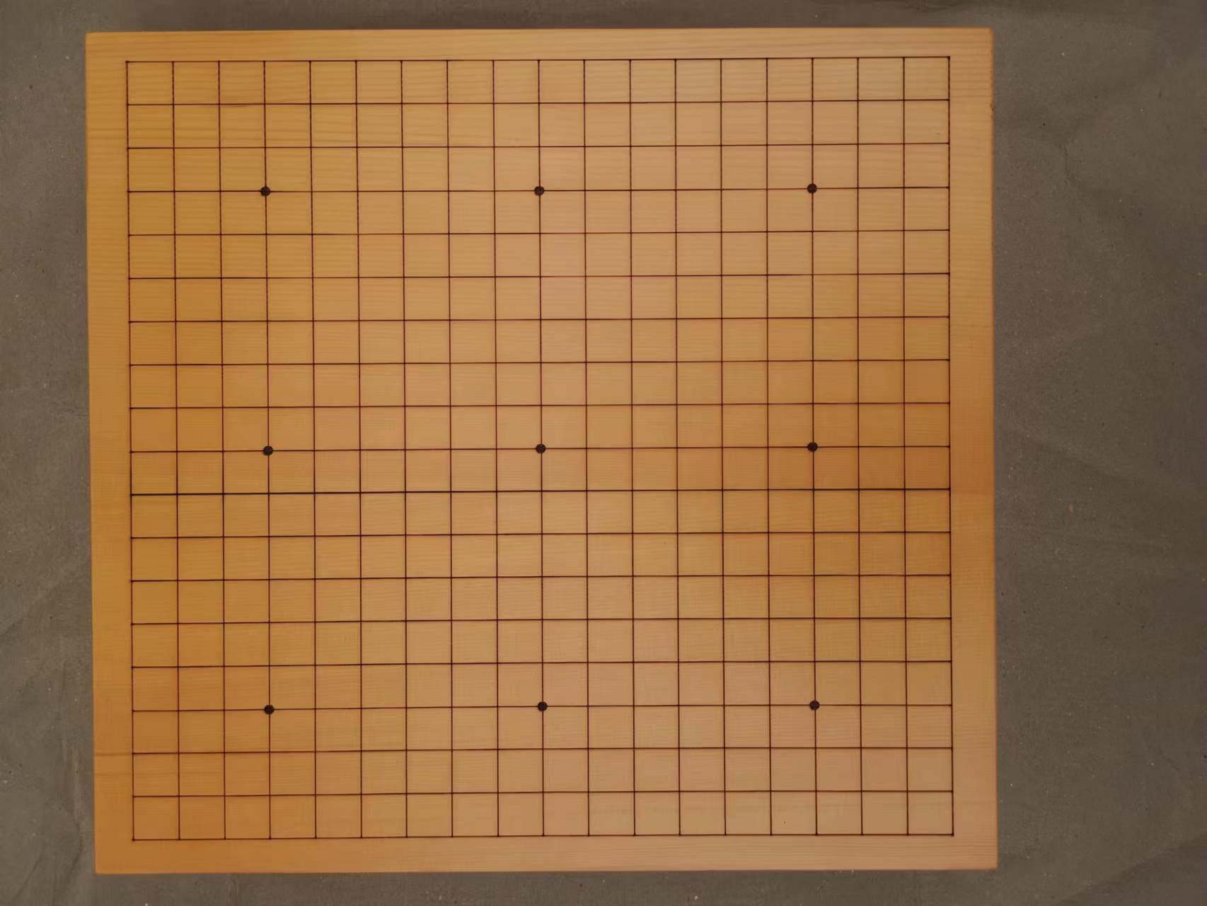 6 cm New torreya wood veneered bifacial Go tray New torreya veneered solid wood laser Go 19 13 Road chessboard