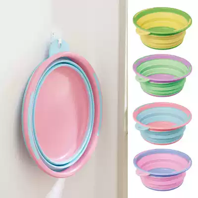 Japan imported ISETO folding basin for business trip portable travel washbasin washing basin washing basin large capacity water basin