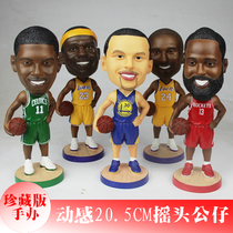 nba basketball doll Curry Kobe Bryant Owen James hand model birthday gift doll souvenir surrounding