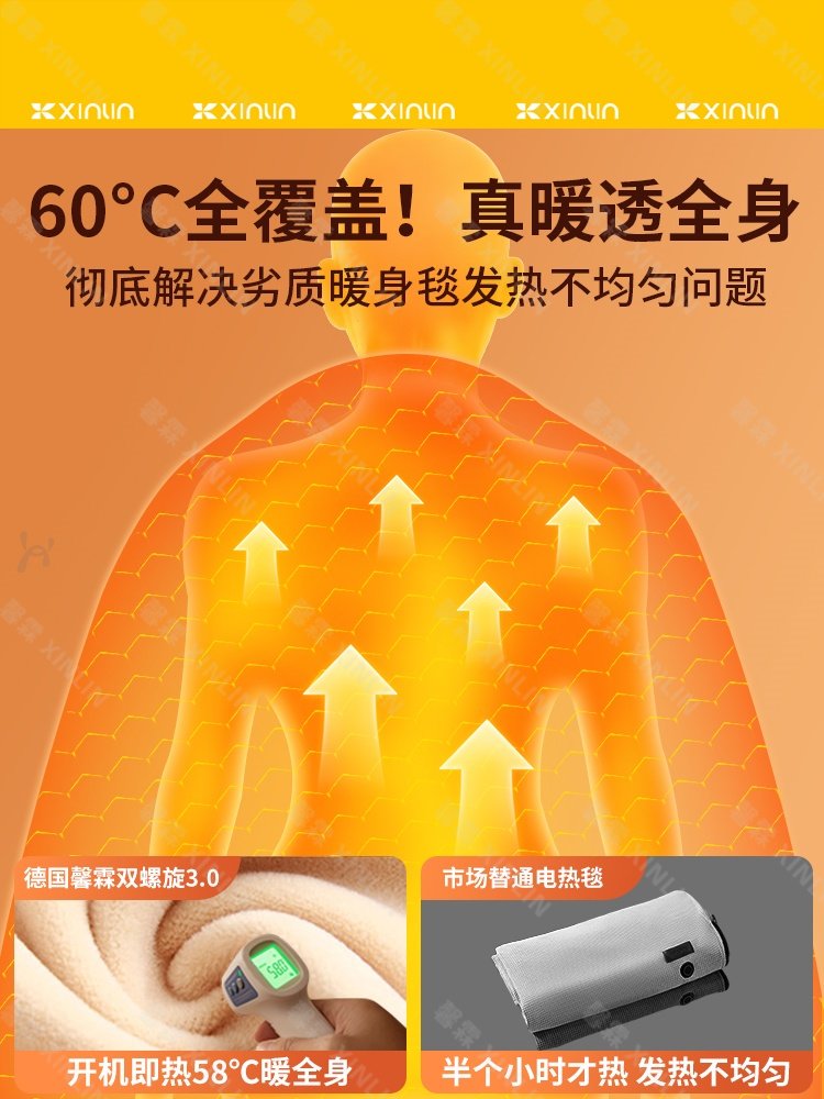 2025 New Electric Shawl Heating Blanket Electric Throw Blanket Cape Office Lunch Break Heating Shawl Gift for Women