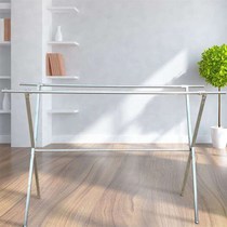 Folding floor-to-ceiling parallel bar household cooler drying rack balcony mobile simple quilt rack