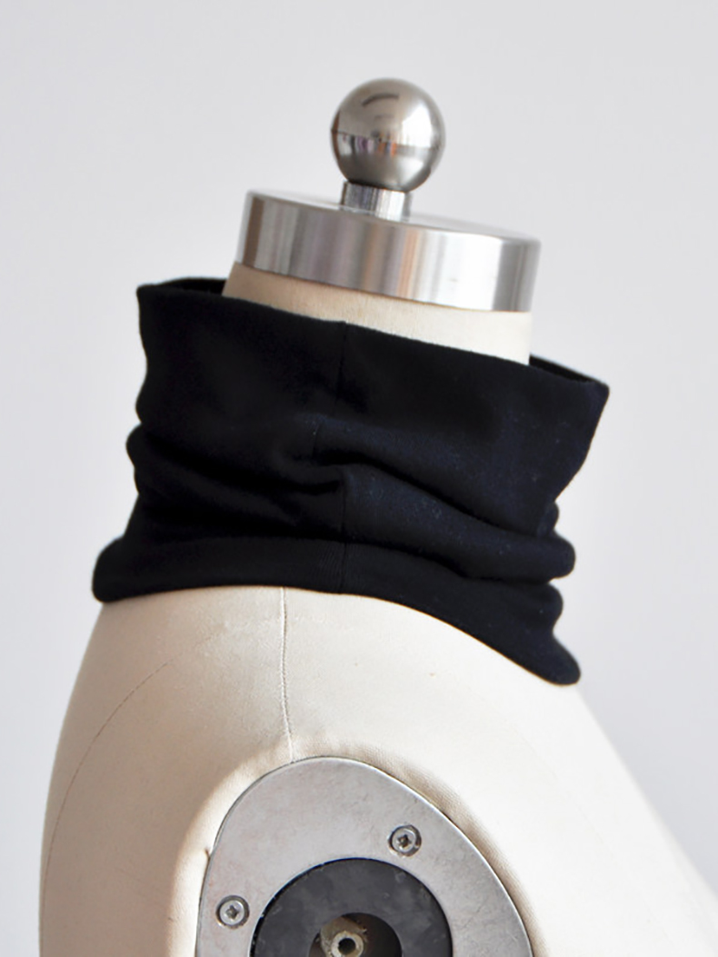 Cotton-covered head neck-neck autumn female black men and Korean edition knitting sports fake collar for adult neck guard circle