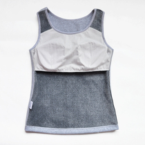 One-piece thermal underwear with chest pad One-piece warm underwear free bra BRA-T ladies plus velvet thick winter vest top