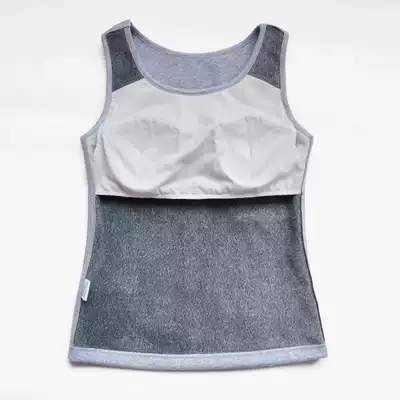 One-piece heat-free bra with chest pad BRA-T ladies plus velvet thick winter vest top