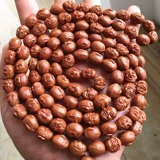 Маленький семенный рисунок дракона, вырезанный однопознанный 108 Luohan Long Skewers Ожерелье мужской бусинки Будда Жемчужина Не -Элейв