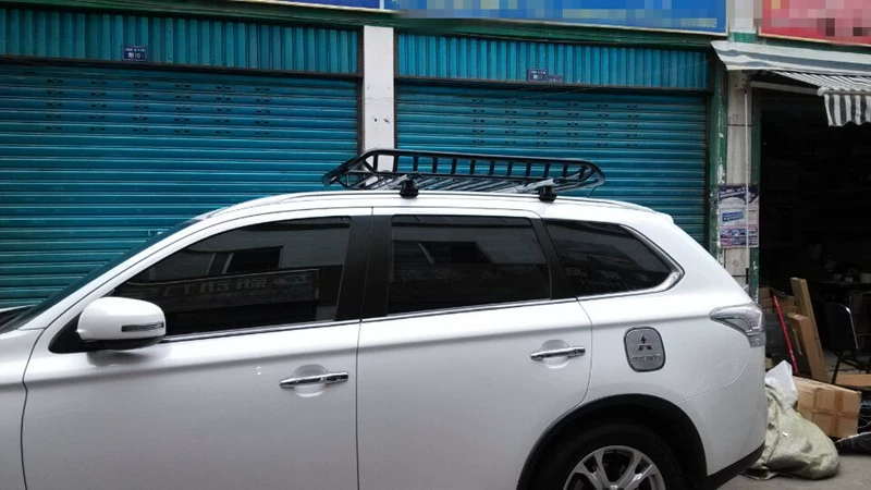 Đa năng nâng cấp giá nóc giá hành lý Crossbar Nhôm hợp kim đường sắt với ổ khóa Spotlight Bars - Roof Rack