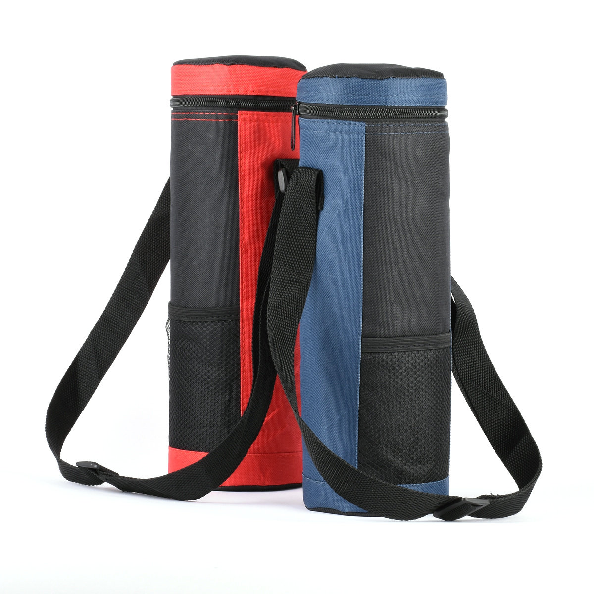 Oxford cloth aluminum film Cylindrical portable insulation ice pack Insulation bag Zipper clamshell water cup bag set Cold outdoor
