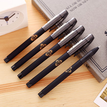 Del S66 full needle tube black gel pen with three students 0 5mm test water pen signature pen water pen