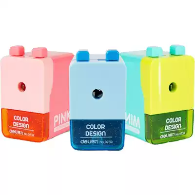 Del 0739 pencil sharpener student compact pencil sharpener fresh candy color pencil sharpener pencil sharpener