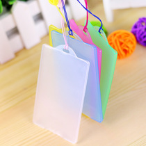 Korea colorful transparent hard plastic bus card cover ID identity protection anti-magnetic bank card cover