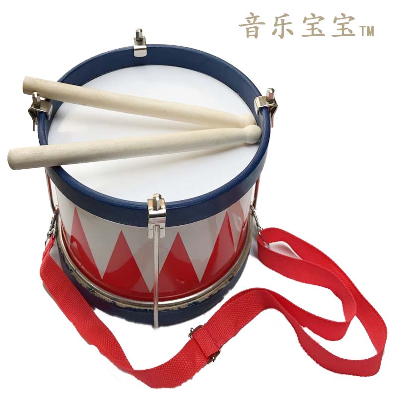 Khuyến mại giáo dục đặc biệt chiến tranh nhỏ hai mặt Orff trẻ em nhạc cụ gõ giáo dục sớm giáo dục đồ chơi trống 8 inch điều chỉnh nhạc cụ mini