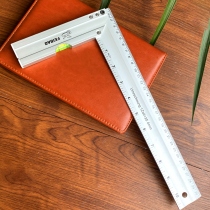 Clear cabin stock limited sale of thickened horizontal right angle ruler 300mm multifunction inflection ruler woodwork ruler