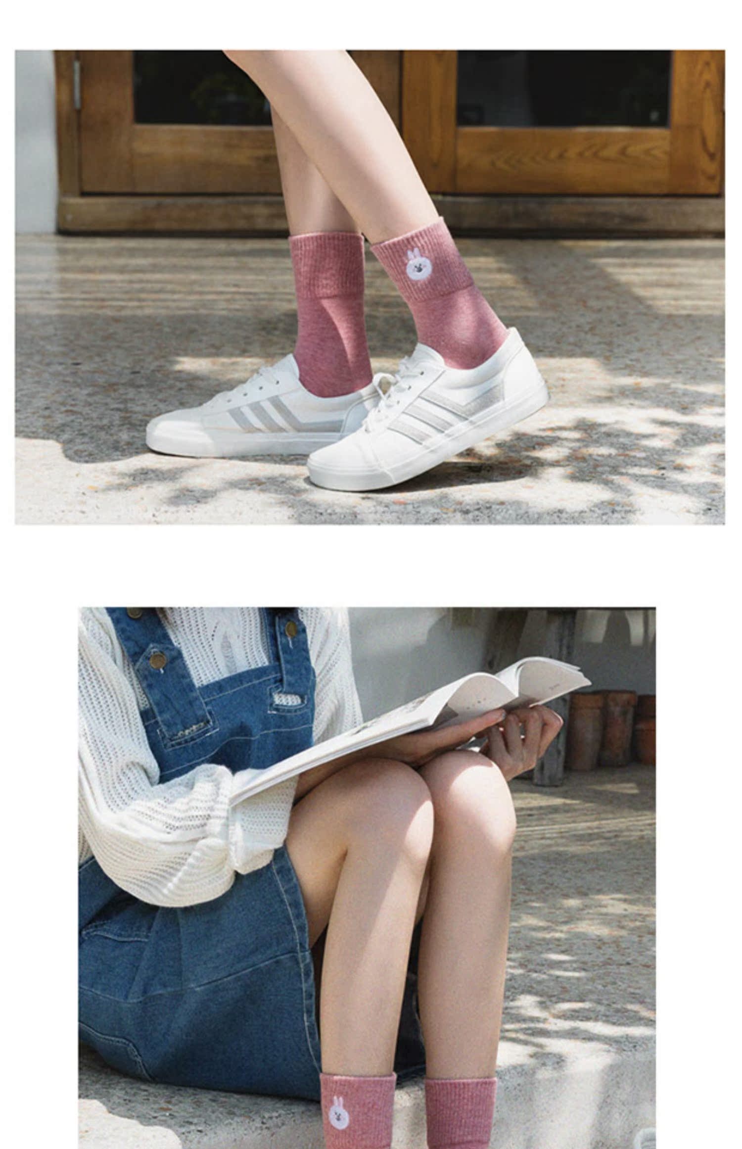 Vớ nữ cotton dễ thương vớ ống mùa hè mỏng phiên bản Hàn Quốc của Hàn Quốc hoang dã cao eo vớ thủy triều - Bít tất nữ vớ nam cao cấp