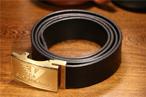 Ziyunhui handmade pure cowhide pure copper belt head private custom belt