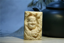 Ziyunhui mammoth hand-made ice carving Maitreya Tag Pendant