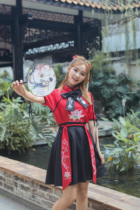 Hanfu princess short skirt suit female Chinese style summer thin ancient costume can be worn daily improved version of student embroidery