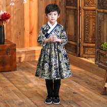 Mens and womens Hanfu Spring and Autumn Chinese style and Ming flying fish clothing Ancient costumes Childrens trolling national costumes Tang Costumes Robes Childrens clothing