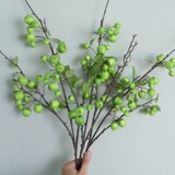 Имитация Маленького Яблока 𬞟Фруктовые Зеленые Растения Украшение Стола Для Гостиной Цветочные Орнаменты Искусственные Цветы Имитация Цветов Легкие Роскошные Высококачественные Украшения