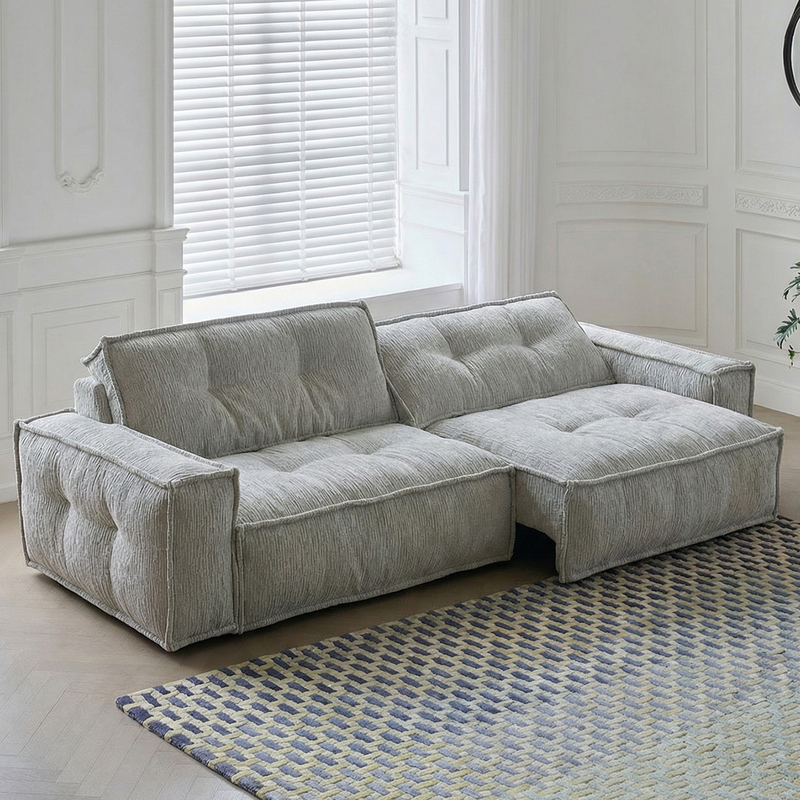 Chenille Fully Removable and Washable Toast Sofa with Electric Adjustable Reclining and Sleeping Functions, Suitable for Large and Small Living Rooms Chenille Fully Removable and Washable Toast Sofa with Electric Adjustable Reclining and Sleeping Functions, Suitable for Large and Small Living Rooms