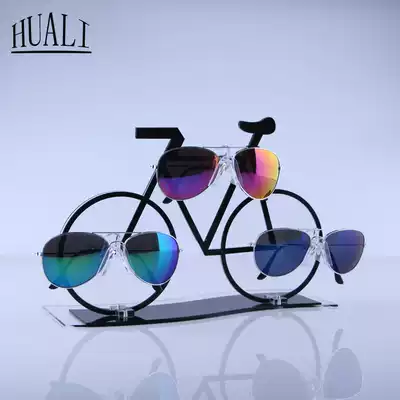 Creative models Acrylic glasses display stand Sunglasses sunglasses window display props Straight car glasses display stand