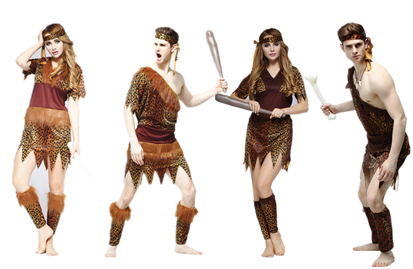 Halloween Cos performed to serve as an adult male and female Indigenous original person Indian BAO WEN Wildman Mistress Costume