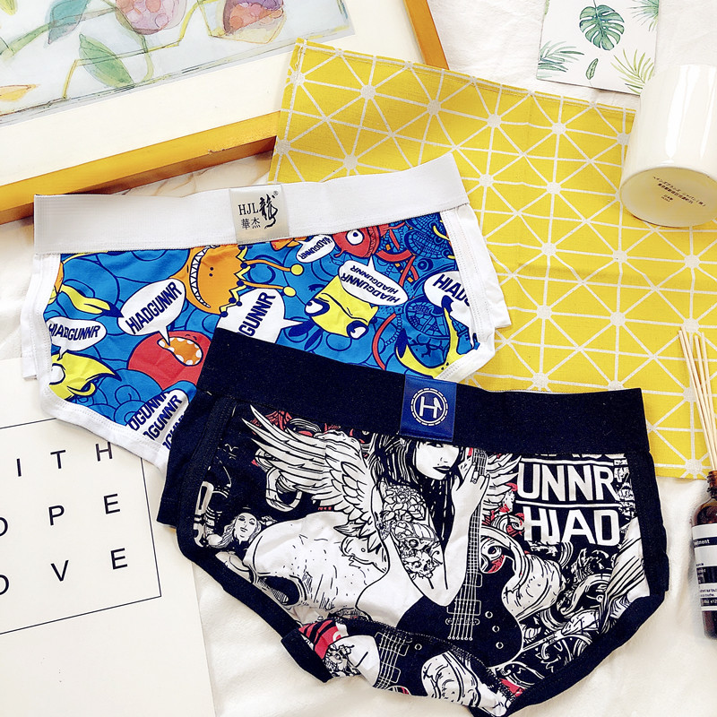 Quần boxer nam Quần bó sát gợi cảm Quần cotton nam Eo thấp Cá tính Thể thao thoáng khí Quần short góc thoải mái shop đồ lót nam nữ đẹp